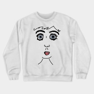 Abstract Mascara Crewneck Sweatshirt